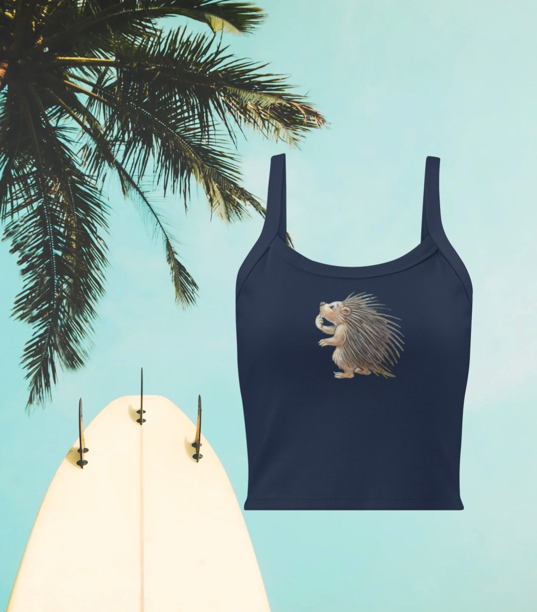 The Cutest Surfer Girl micro-rib tank top