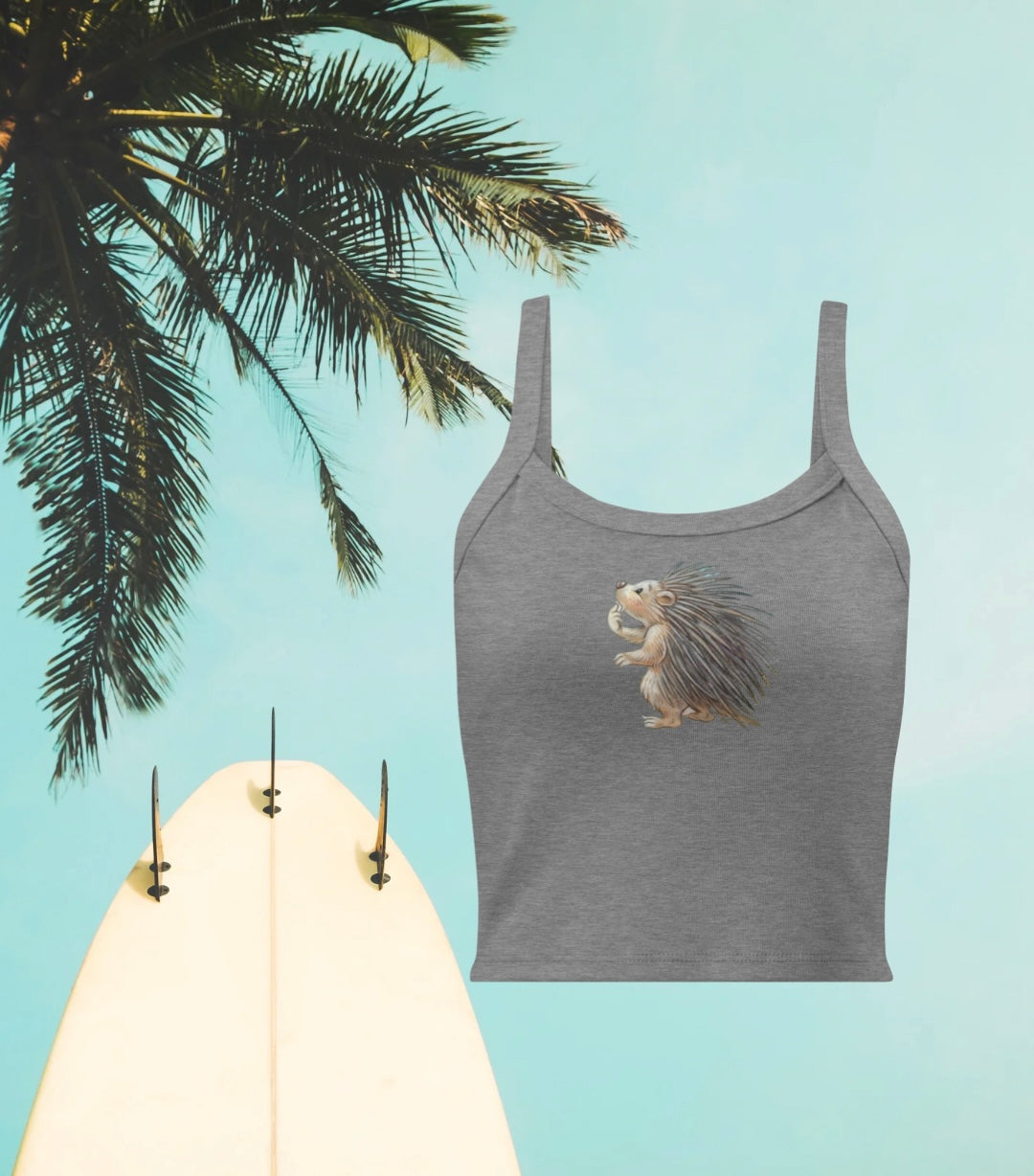 The Cutest Surfer Girl micro-rib tank top