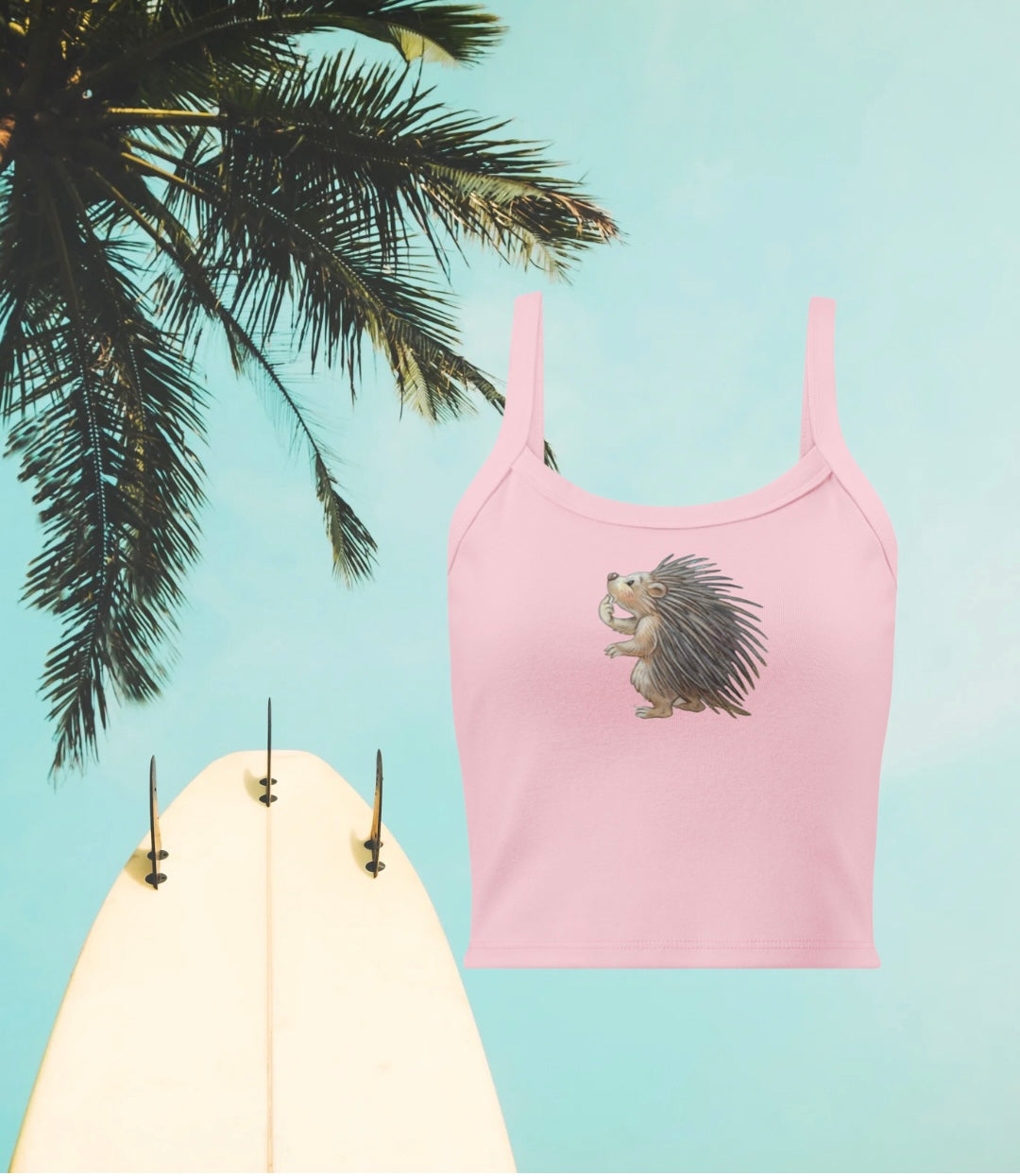 The Cutest Surfer Girl micro-rib tank top
