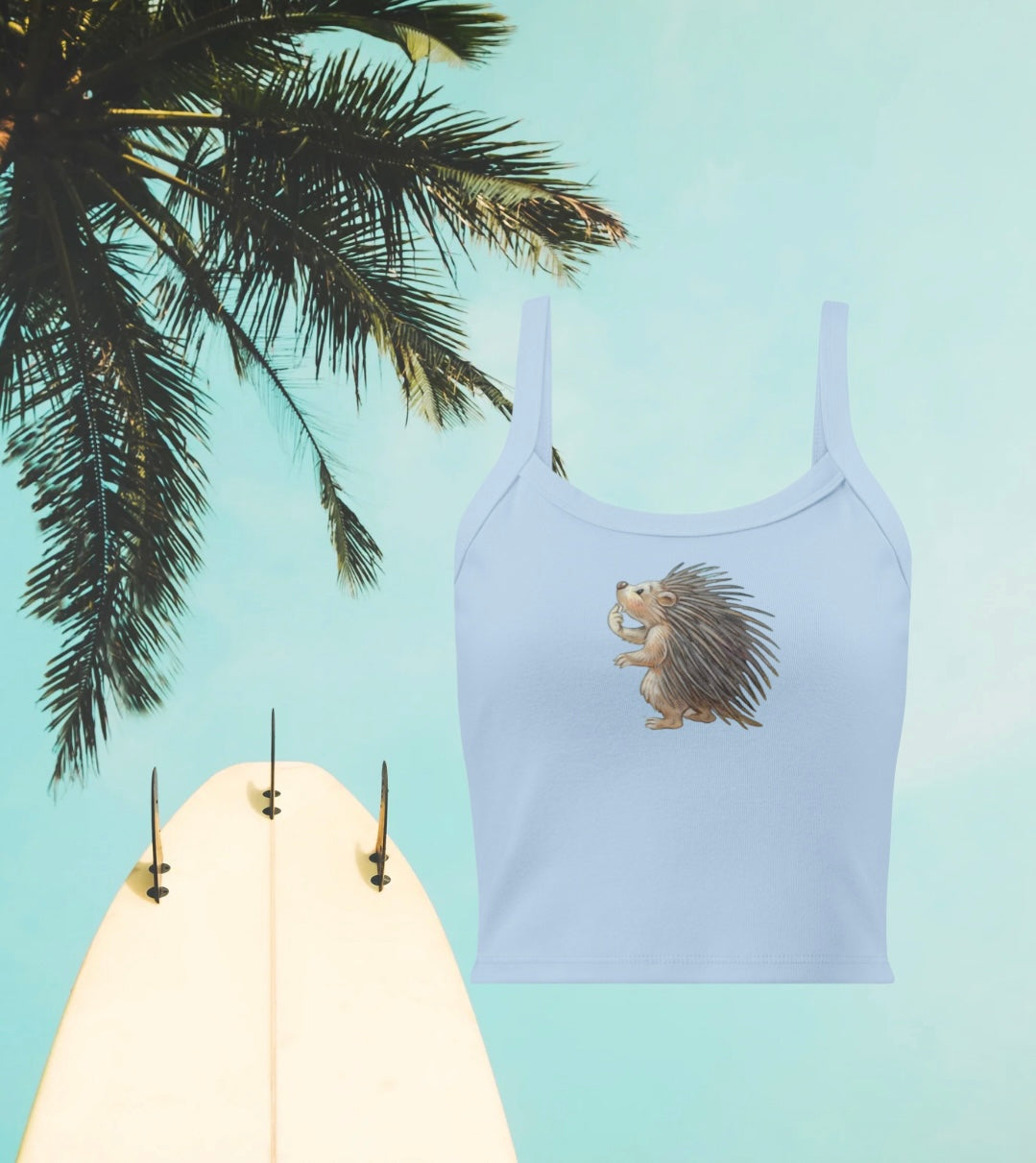 The Cutest Surfer Girl micro-rib tank top