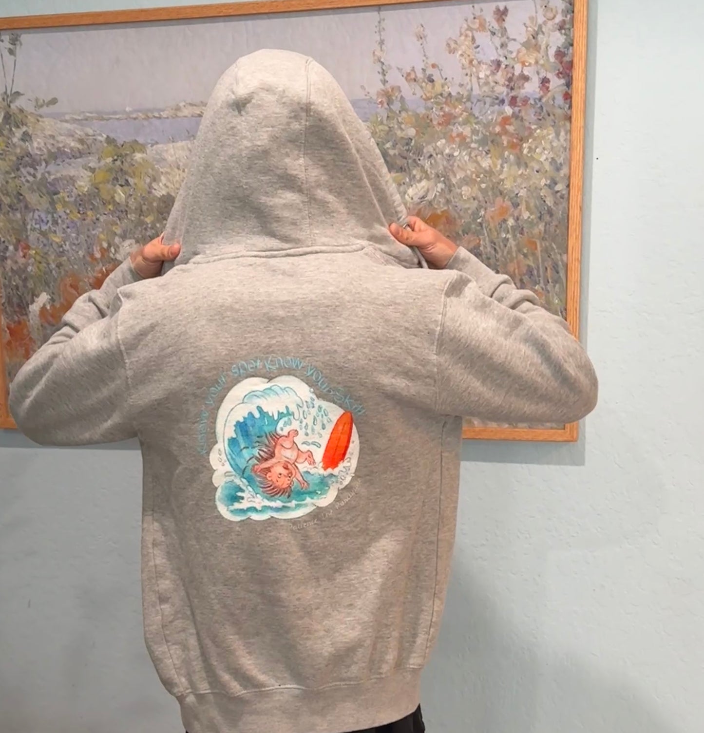 Know Your Spot, Know Your Skill – Winter Waves Edition Zip Hoodie