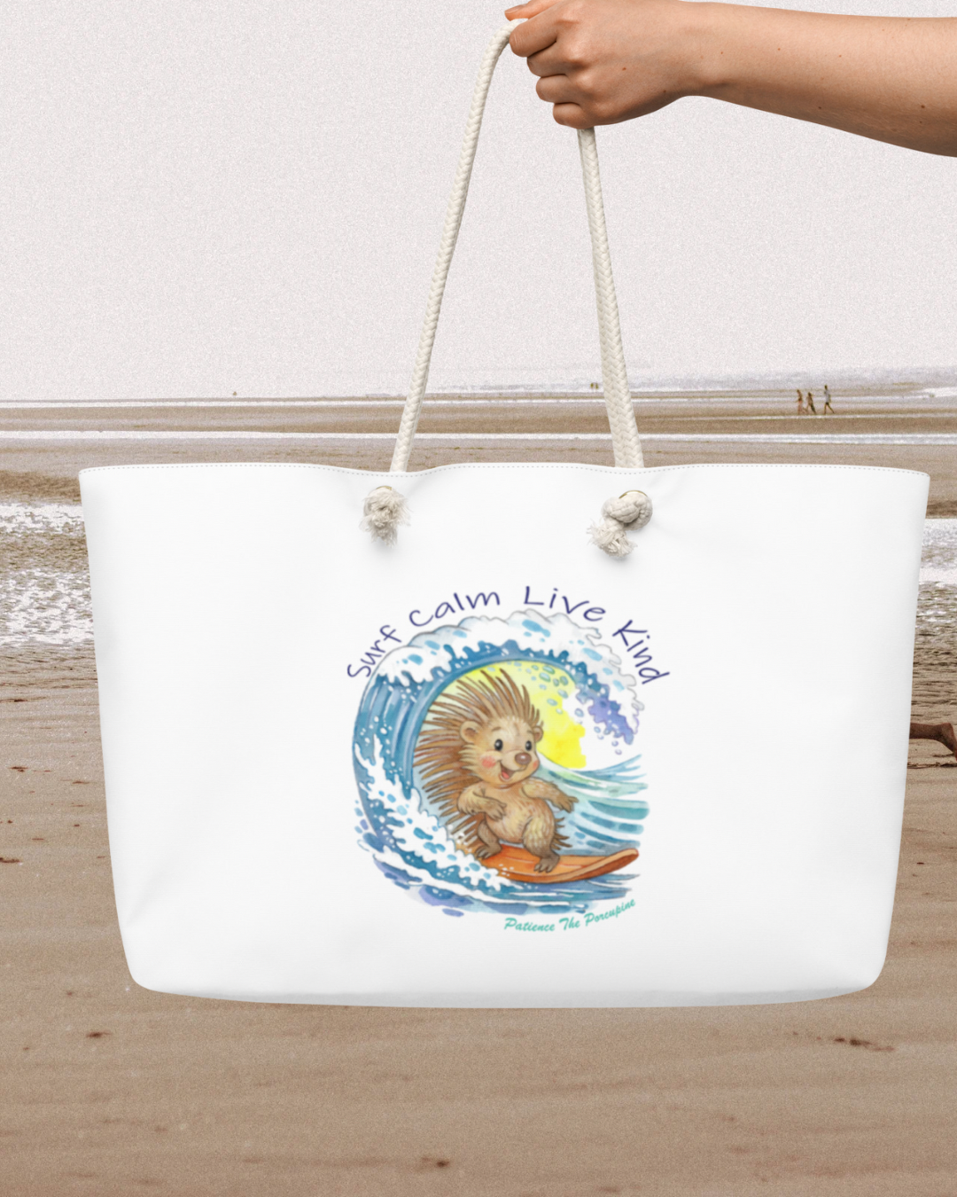 Weekend Vibes Patience Oversized beach bag (choose your vibe type)