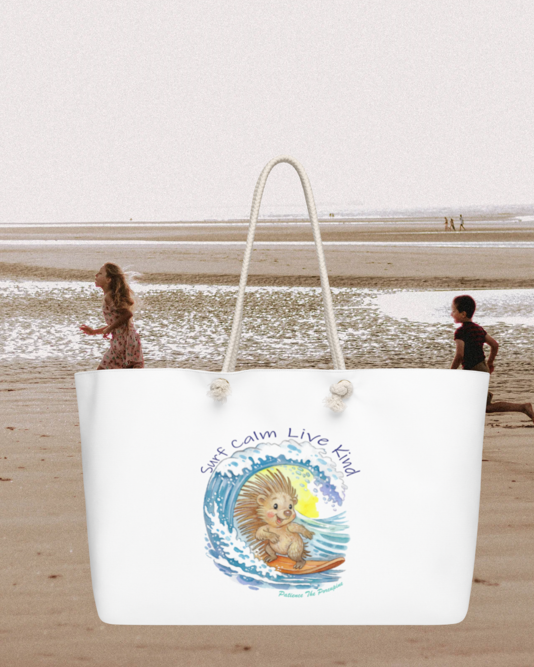 Weekend Vibes Patience Oversized beach bag (choose your vibe type)