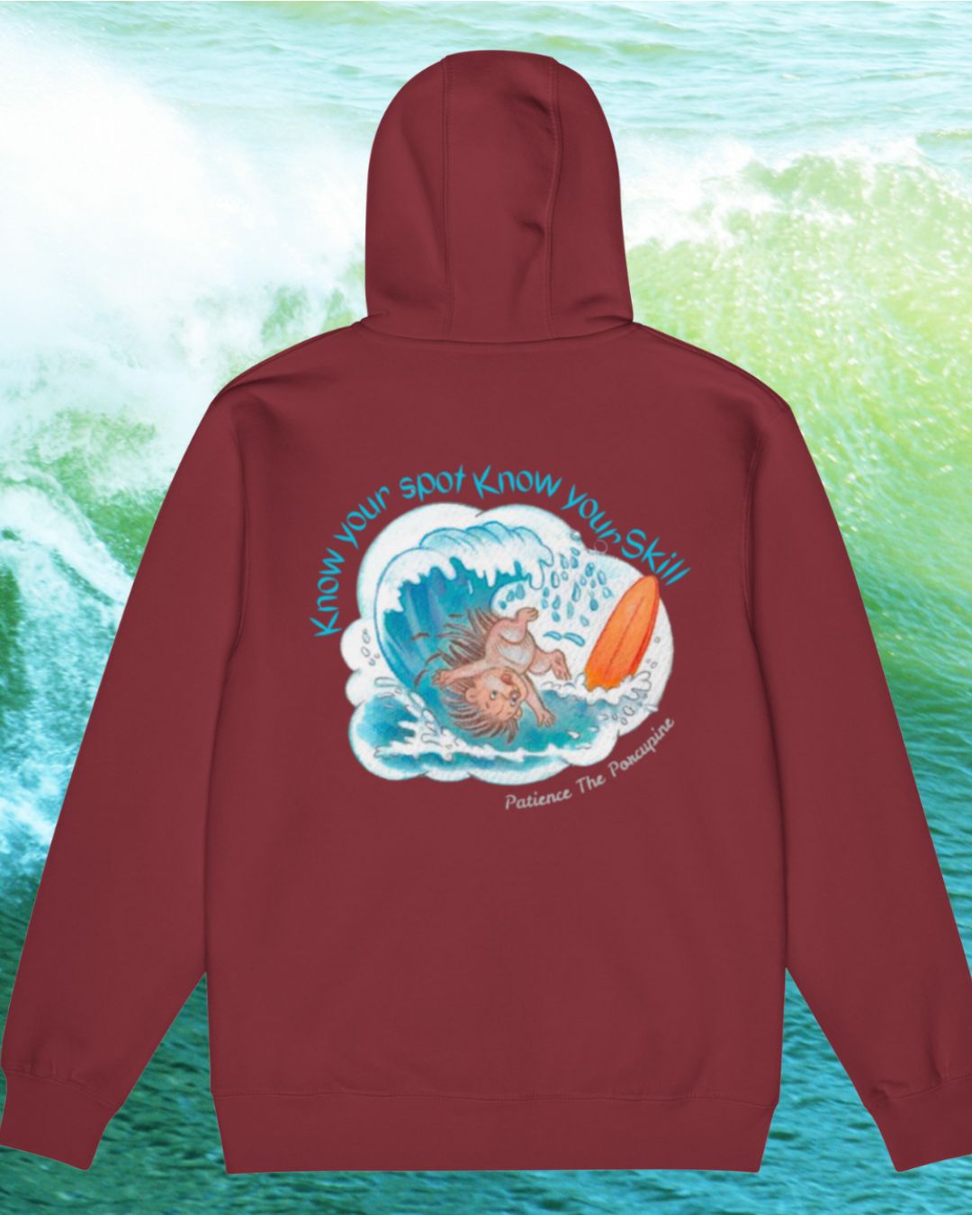 Know Your Spot, Know Your Skill – Winter Waves Edition Zip Hoodie