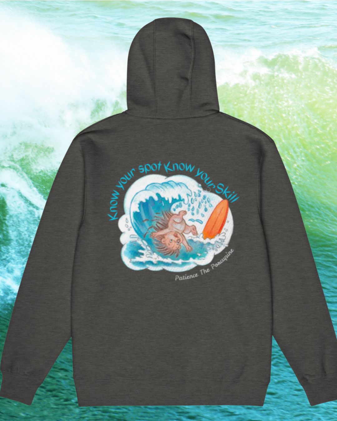 Know Your Spot, Know Your Skill – Winter Waves Edition Zip Hoodie