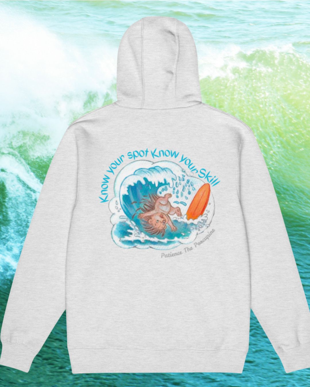Know Your Spot, Know Your Skill – Winter Waves Edition Zip Hoodie