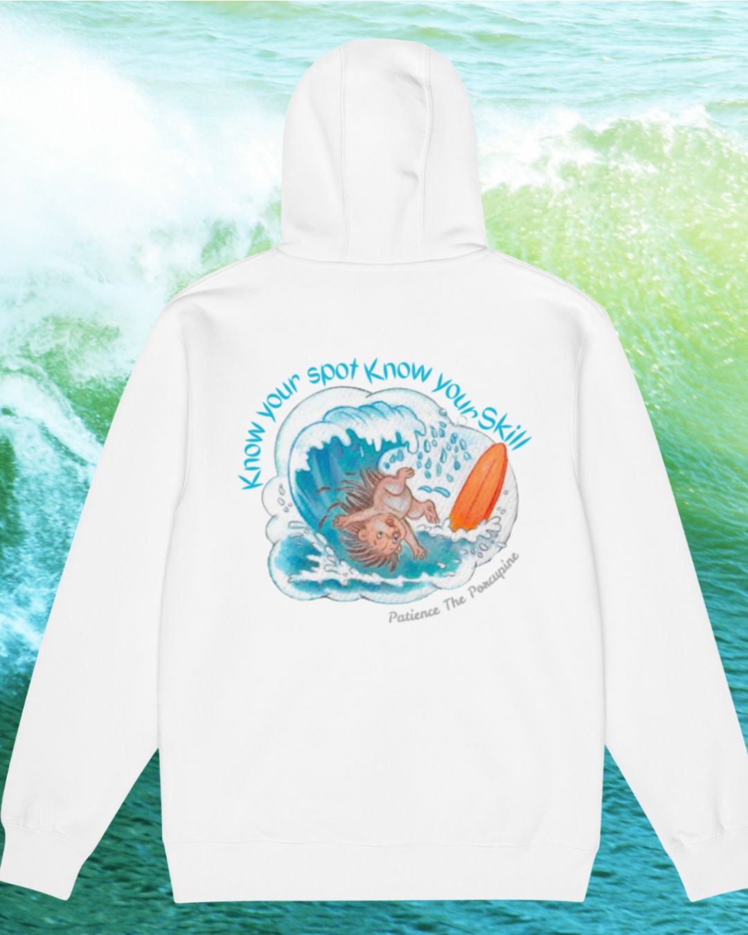 Know Your Spot, Know Your Skill – Winter Waves Edition Zip Hoodie