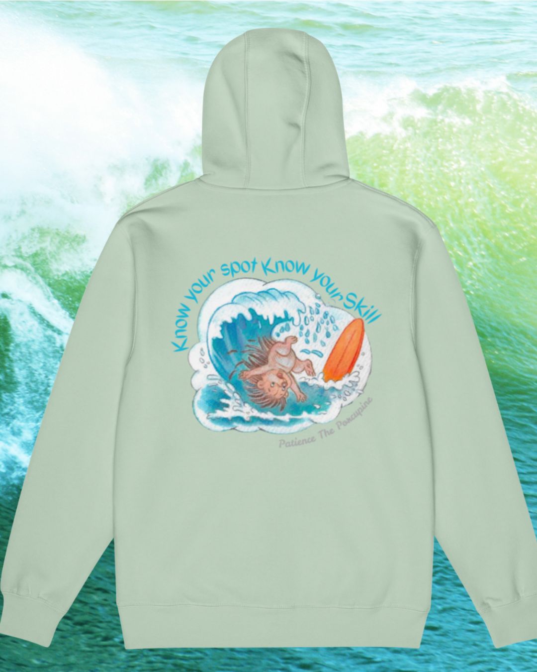 Know Your Spot, Know Your Skill – Winter Waves Edition Zip Hoodie