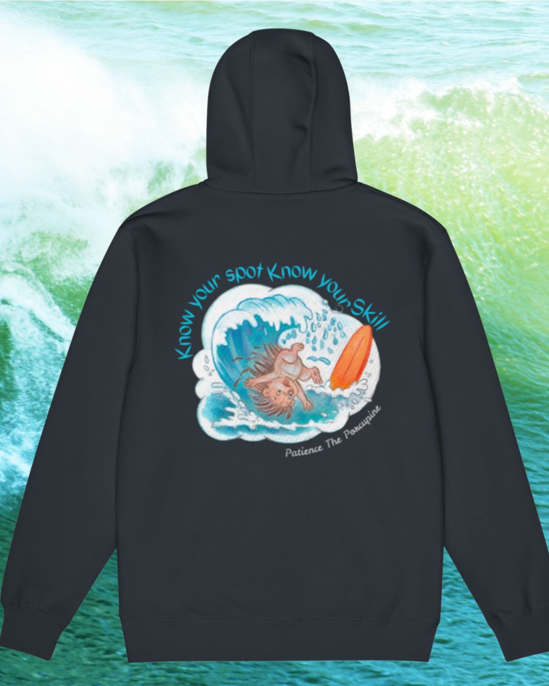 Know Your Spot, Know Your Skill – Winter Waves Edition Zip Hoodie