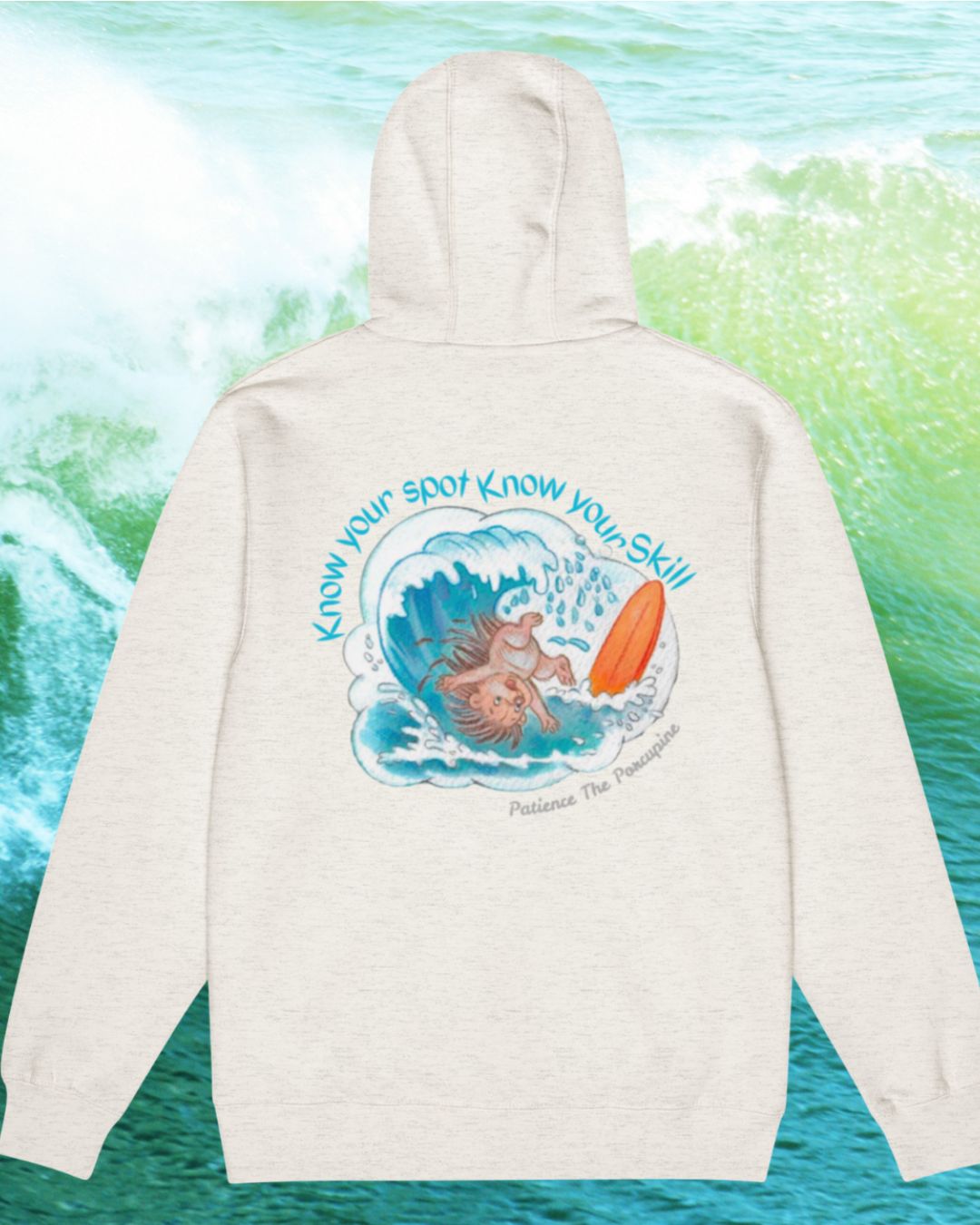 Know Your Spot, Know Your Skill – Winter Waves Edition Zip Hoodie