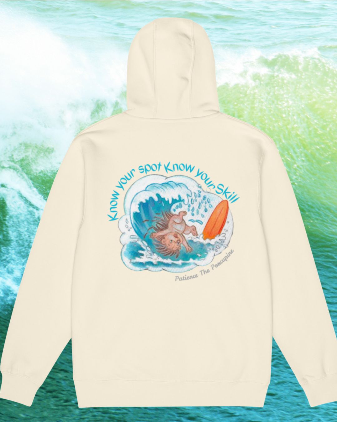 Know Your Spot, Know Your Skill – Winter Waves Edition Zip Hoodie