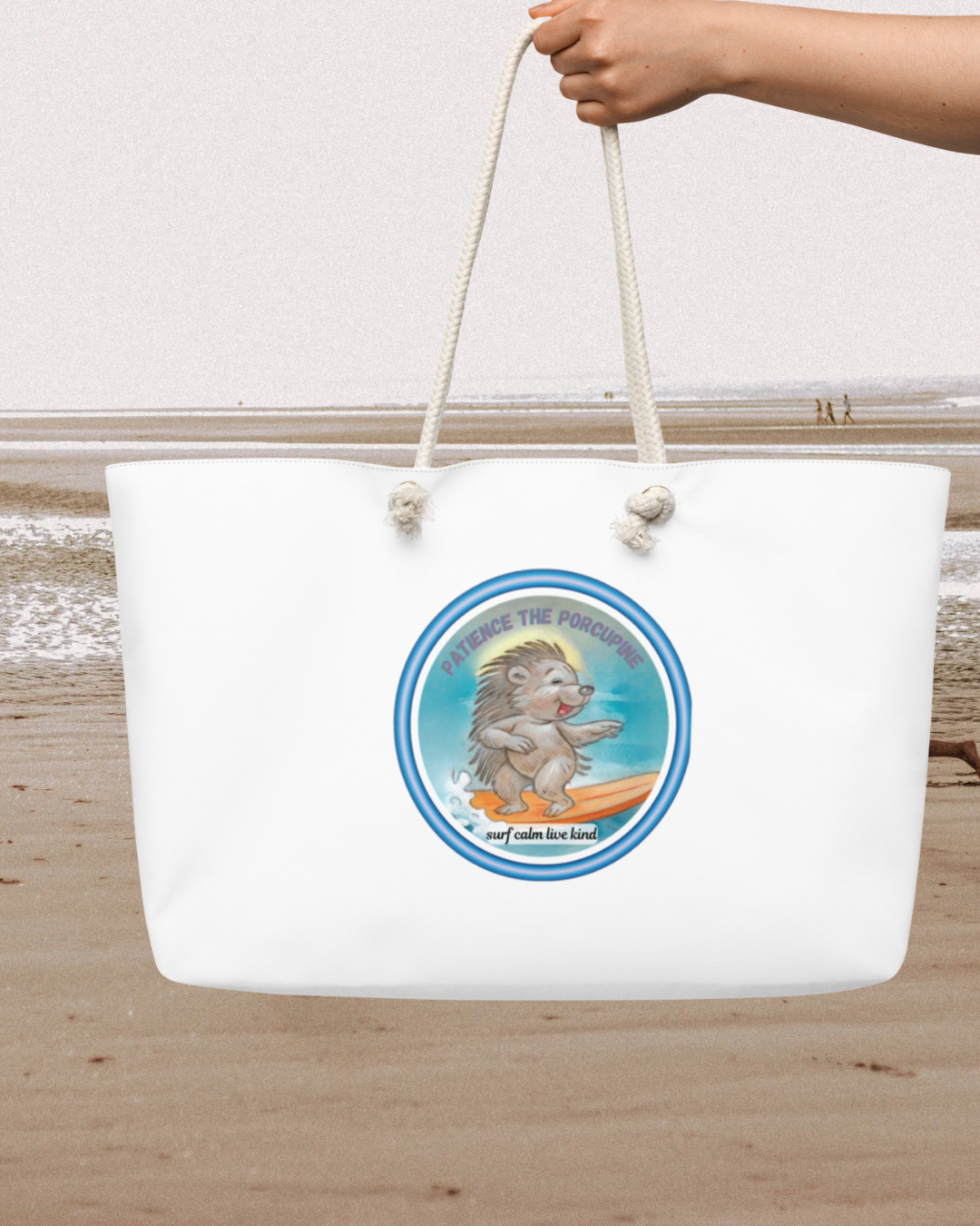 Weekend Vibes Patience Oversized beach bag (choose your vibe type)